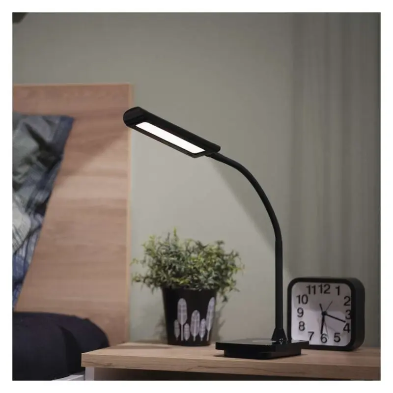 EMOS Stolní LED lampa KYLE s USB černá