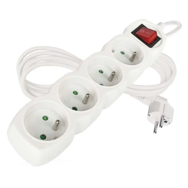 Prodlužovací kabel EMOS 2m/4zásuvky s vypínačem bílá P1412 1902140200