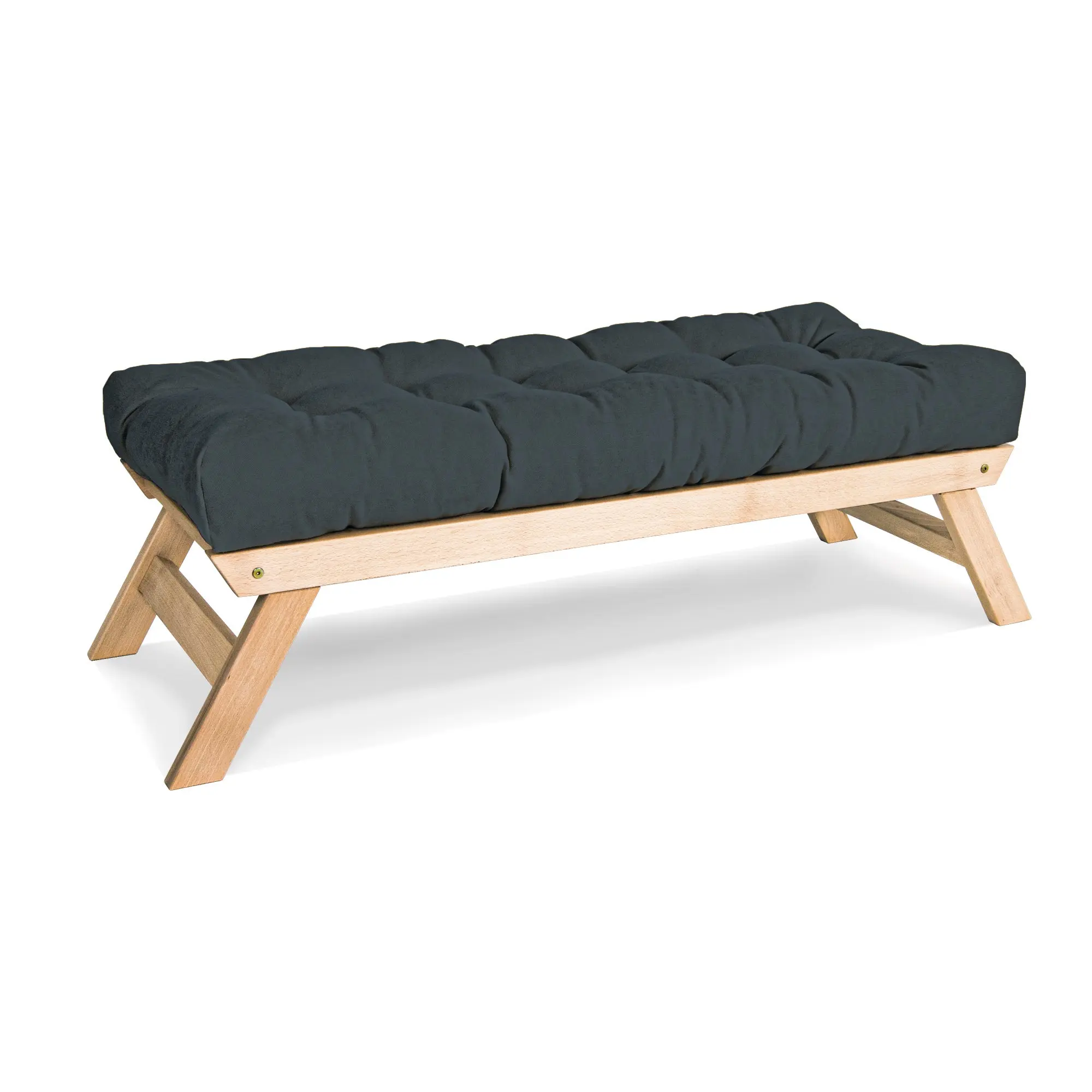 MarLiving Lavice BREEZIO 01 140 cm z masivu/grafitově šedá