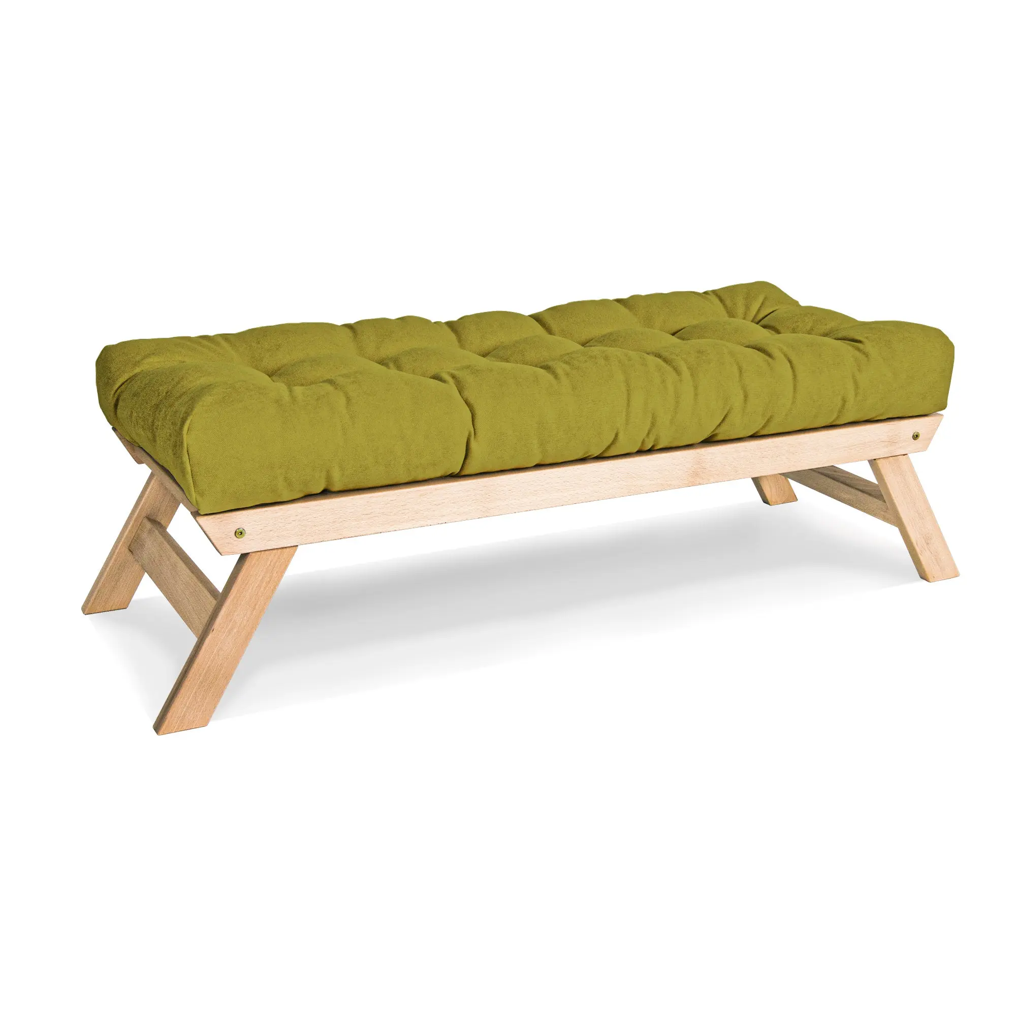 MarLiving Lavice BREEZIO 02 140 cm z masivu/zelená
