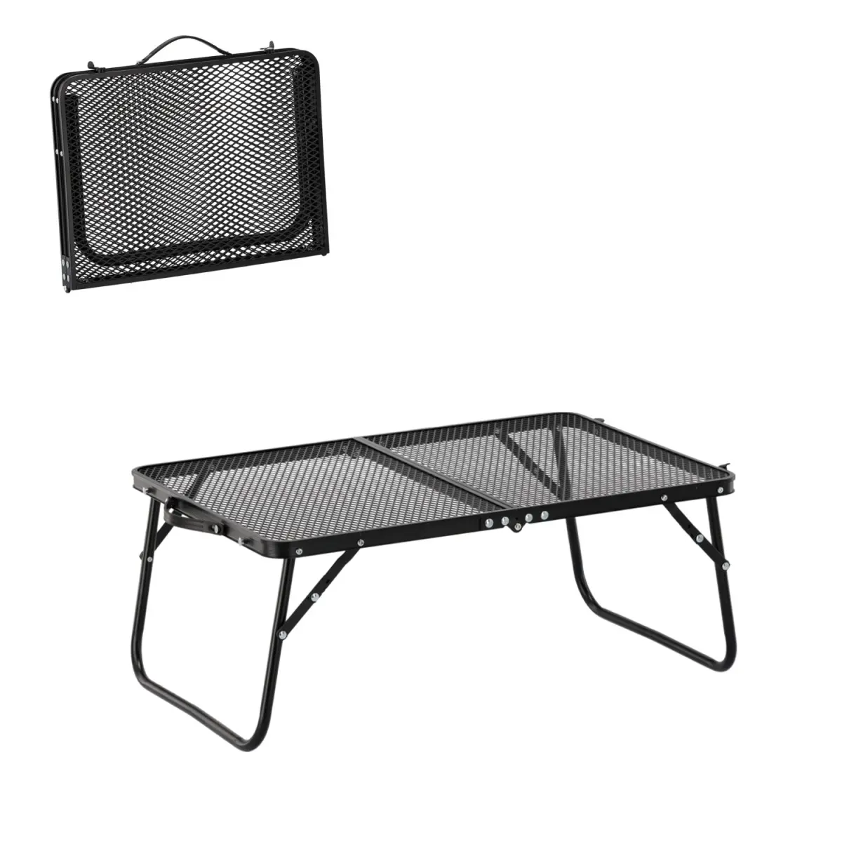 Garden Line Skládací kempingový turistický stůl Komo 60 cm černý
