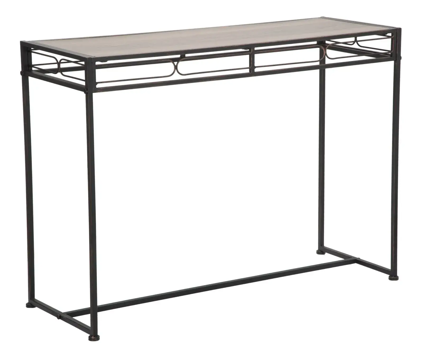 Mauro Ferretti Konzolový stolek Essential 110 cm černý/hnědý