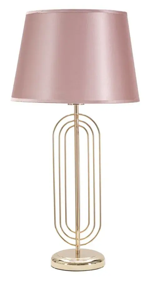 Mauro Ferretti Stolní lampa Krista 64 cm růžovo-zlatá