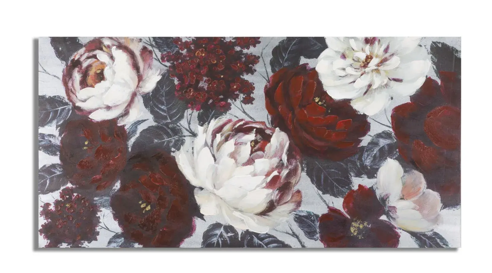 Mauro Ferretti Obraz Flower Darkback 120x60 cm červeno-bílý