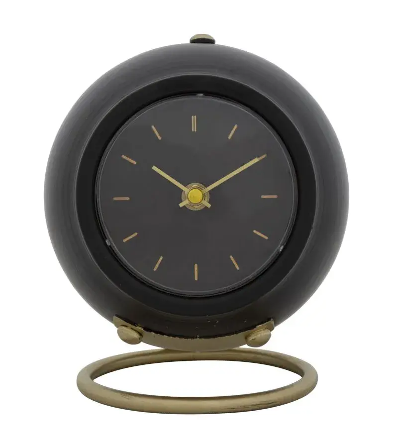 Mauro Ferretti Stolní hodiny Ball 19 cm černé/zlaté