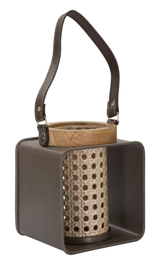 Mauro Ferretti Lucerna Rattan 20 cm hnědá