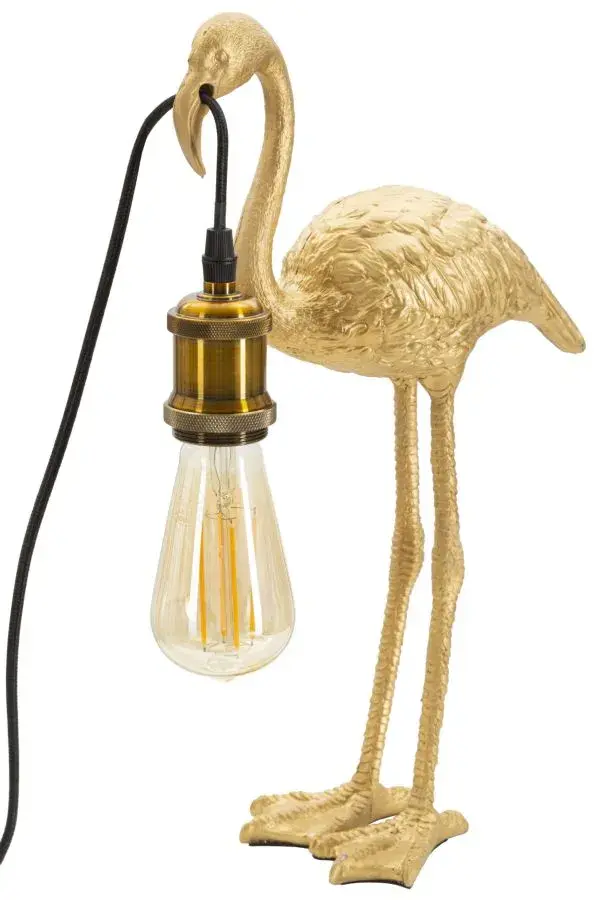 Mauro Ferretti Stolní lampa Flamingo 39,5 cm zlatá