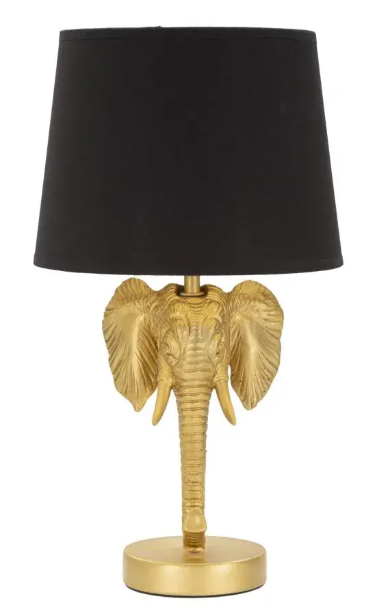 Mauro Ferretti Stolní lampa Elephant 43 cm černo-zlatá