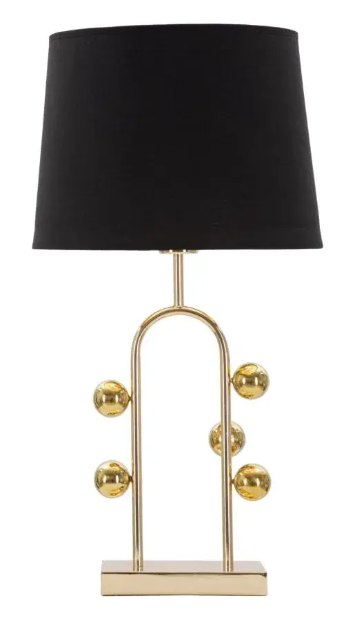 Mauro Ferretti Stolní lampa Bubble 61 cm černo-zlatá