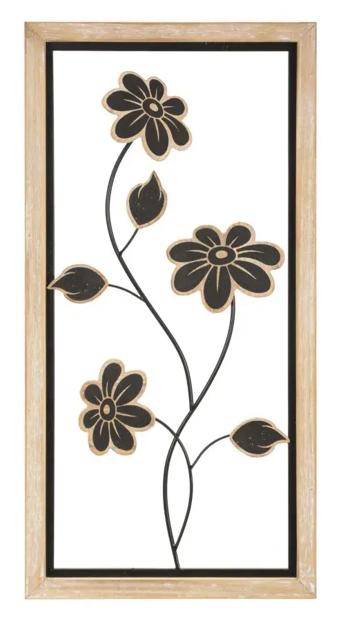 Mauro Ferretti Nástěnná dekorace Girish B 60 cm černá/hnědá