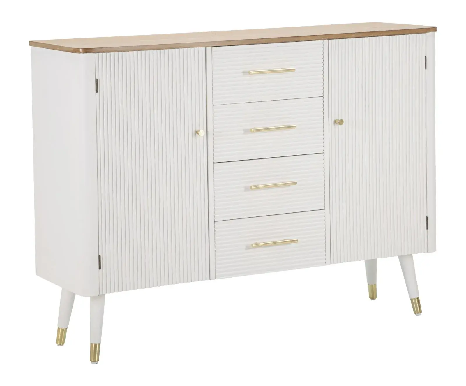 Mauro Ferretti Komoda Matera 117 cm bílá/hnědá