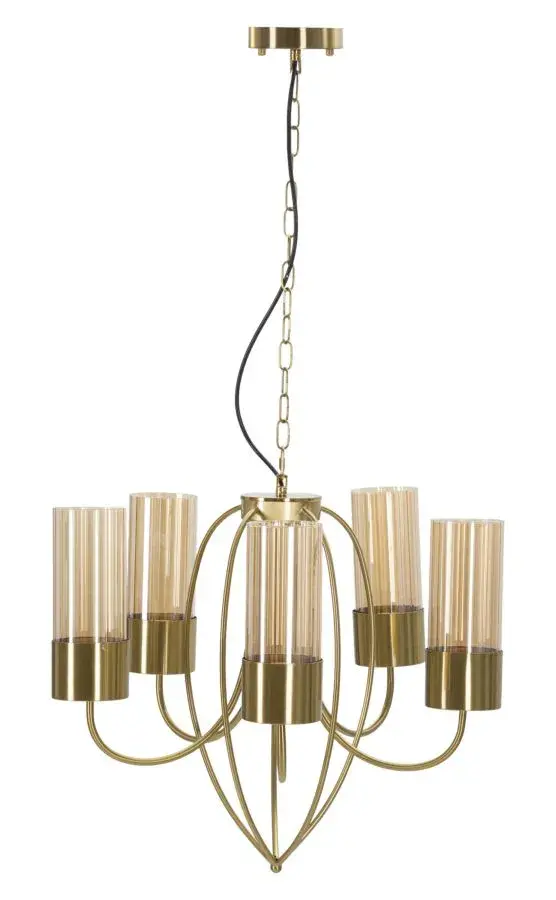 Mauro Ferretti Závěsný lustr Versailles 60 cm zlatý II