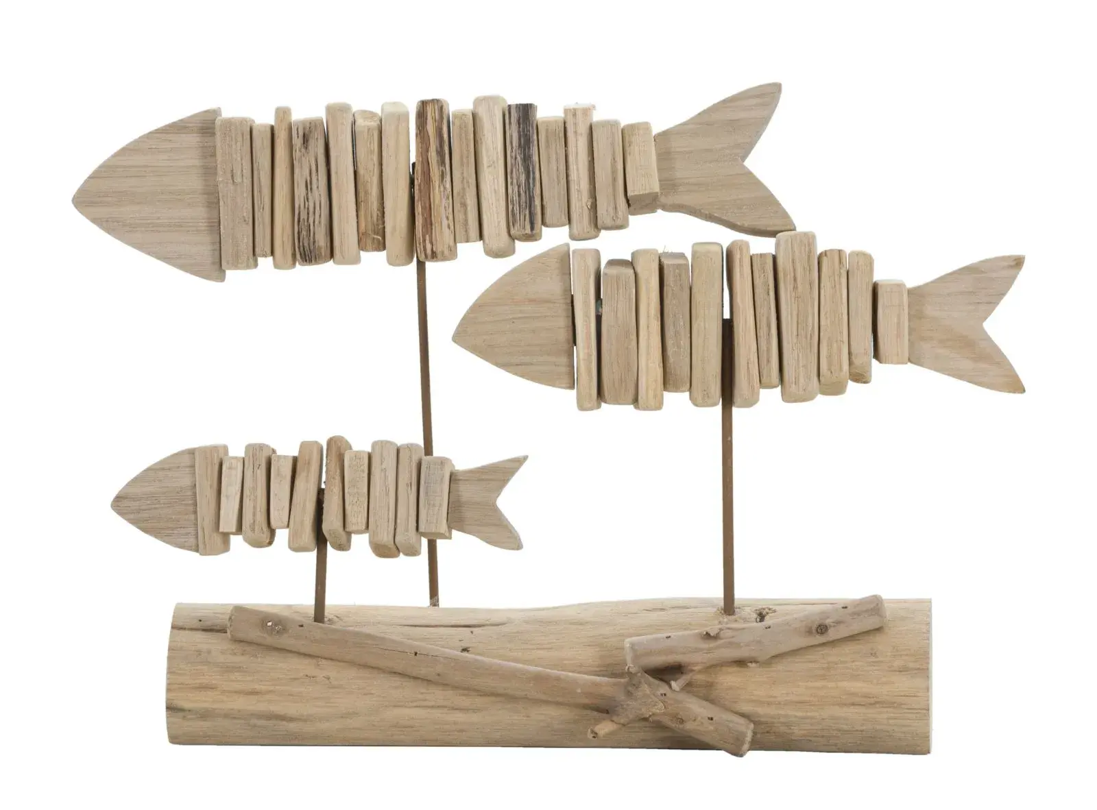 Mauro Ferretti Dřevěná dekorace Fish Nature hnědá