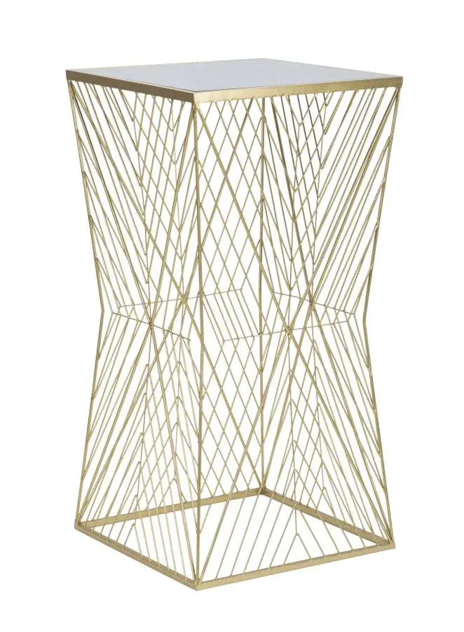 Mauro Ferretti Odkládací stolek Lines 50 cm zlatý