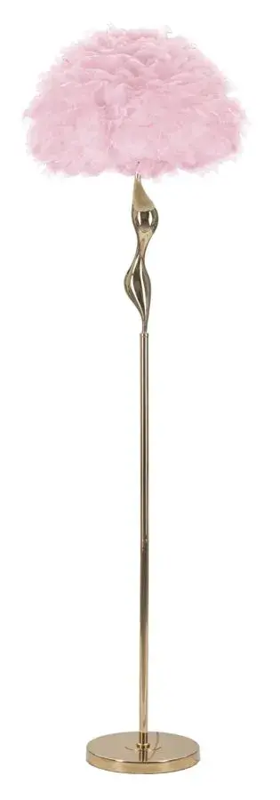 Mauro Ferretti Stojací lampa Slim Pink 165 cm zlatá/růžová