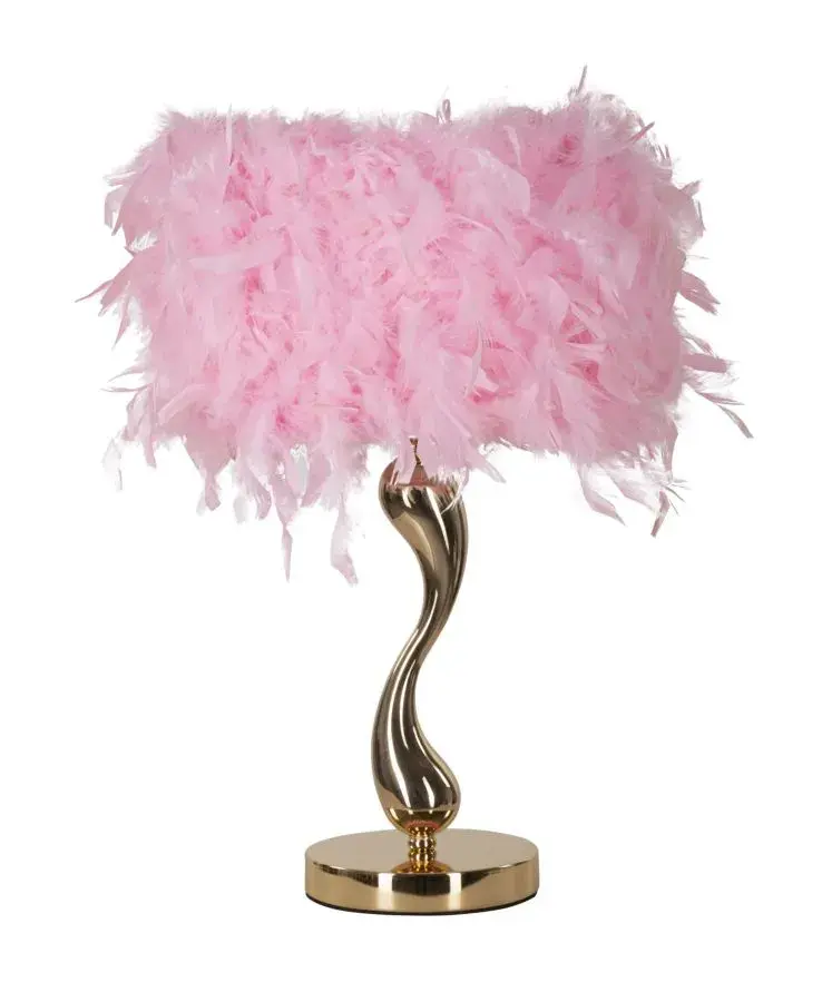 Mauro Ferretti Stolní lampa Cart 47 cm růžovo-zlatá