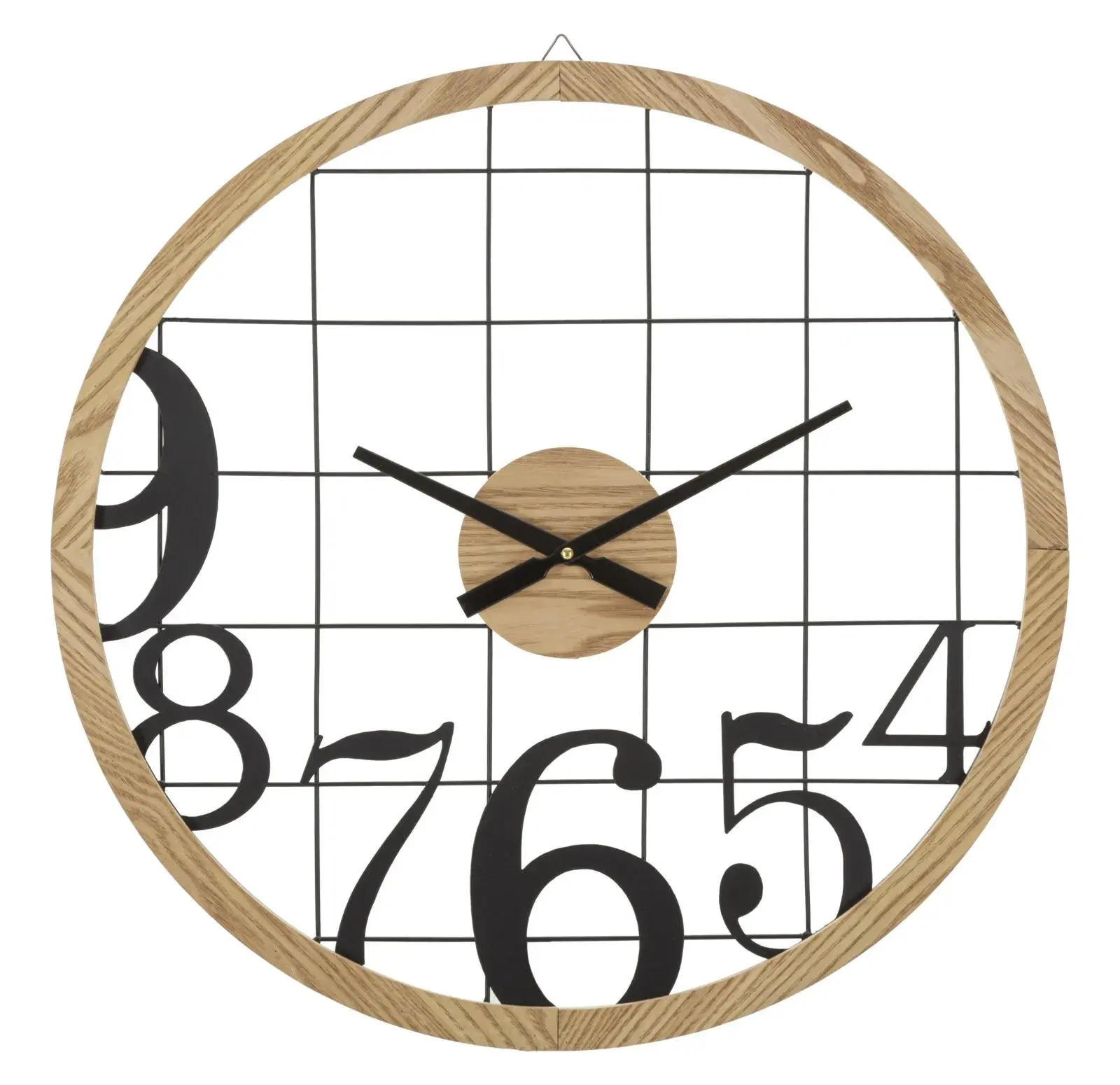 Mauro Ferretti Nástěnné hodiny Numbers 60 cm černé/hnědé