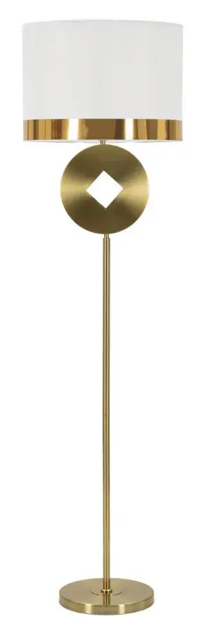 Mauro Ferretti Stojací lampa Coiny 151 cm bílá/zlatá