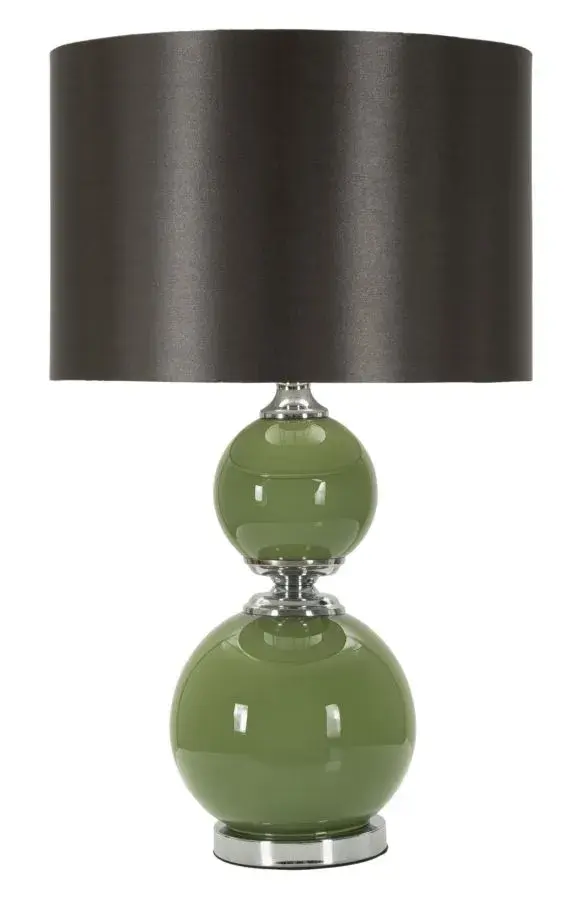Mauro Ferretti Stolní lampa Eva Two 65 cm černo-zelená