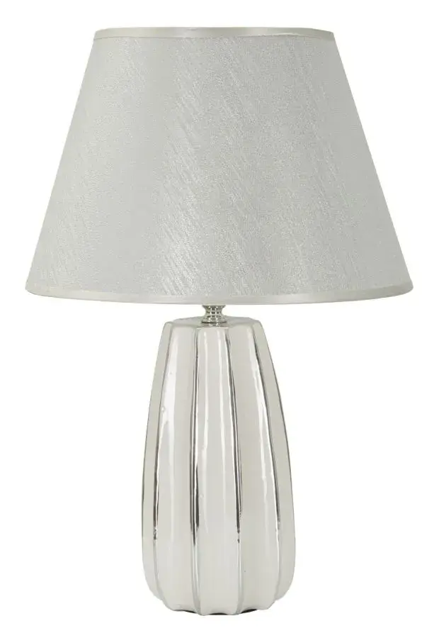 Mauro Ferretti Stolní lampa Emmi 45 cm bílo-stříbrná