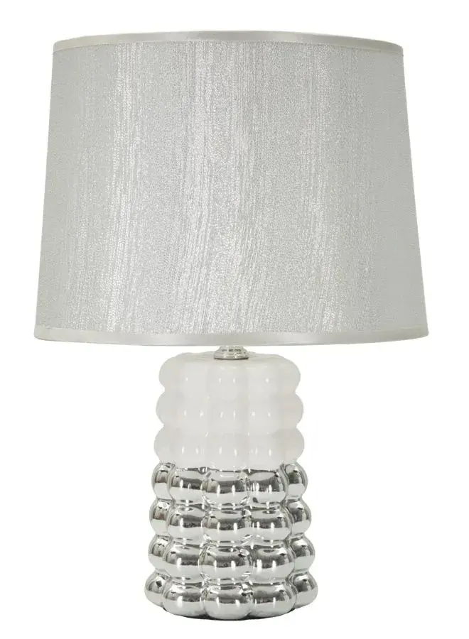 Mauro Ferretti Stolní lampa Lace 33 cm stříbrná