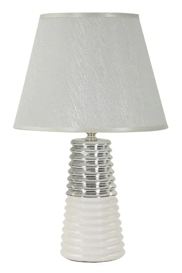 Mauro Ferretti Stolní lampa Candela 41 cm stříbrná