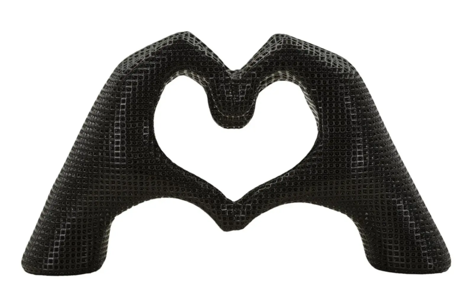 Mauro Ferretti Dekorace Hands Lover 25 cm černá