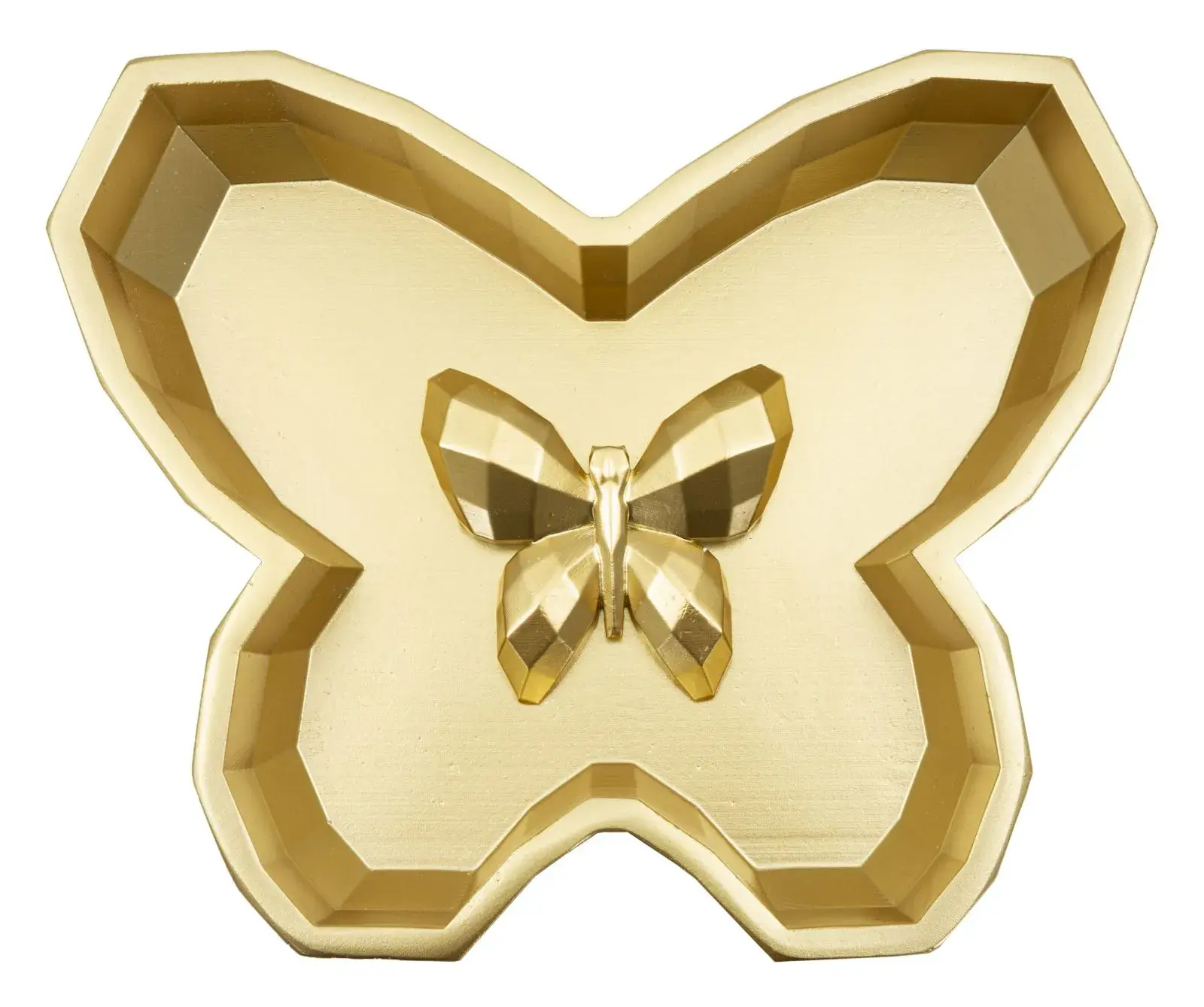 Mauro Ferretti Dekorativní odkládací miska Butterfly 20,5 cm zlatá