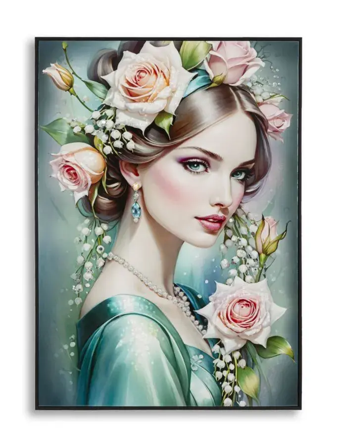 Mauro Ferretti Obraz Fantasy A 72x102 cm modro-zelený