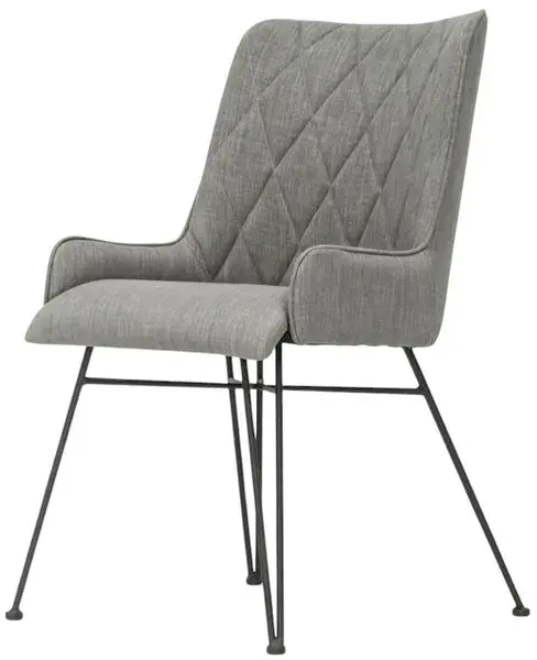 LivinHill Designová jídelní židle Adesso šedá/černá