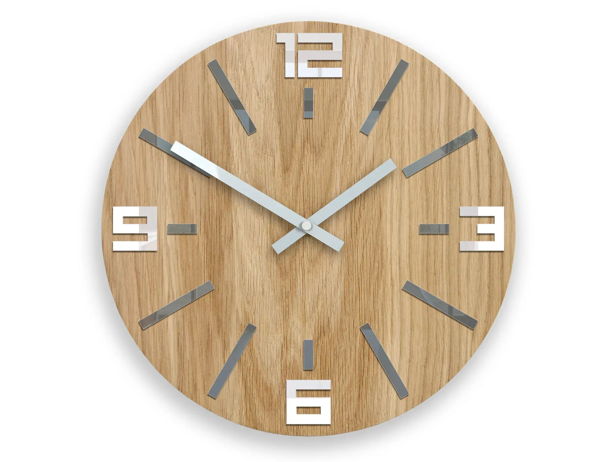 ModernClock Nástěnné hodiny Sheen šedé