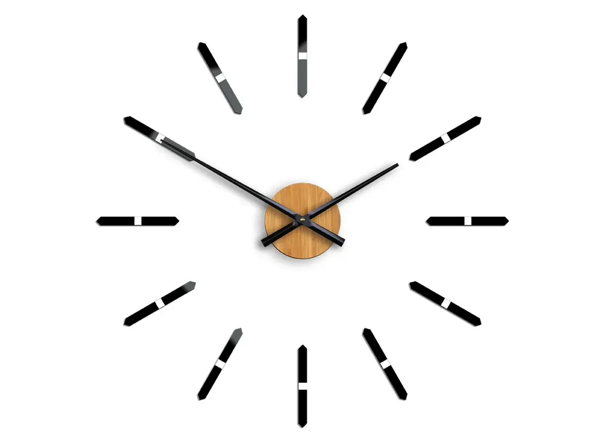 ModernClock 3D nalepovací hodiny Sonne černé