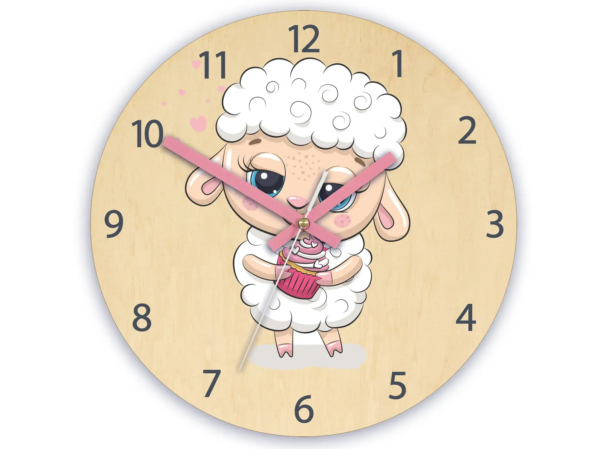 ModernClock Dětské nástěnné hodiny Ami Ovečka 30 cm vícebarevné II