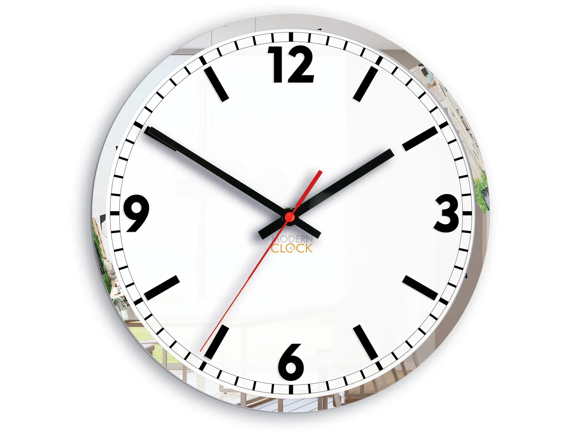 ModernClock Nástěnné hodiny Solar 30 cm černé/bílé