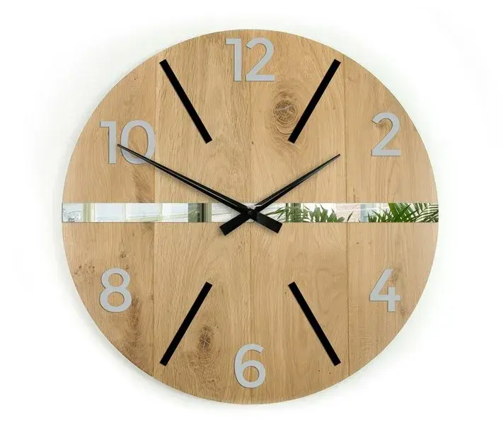 ModernClock Nástěnné hodiny Akselo hnědé