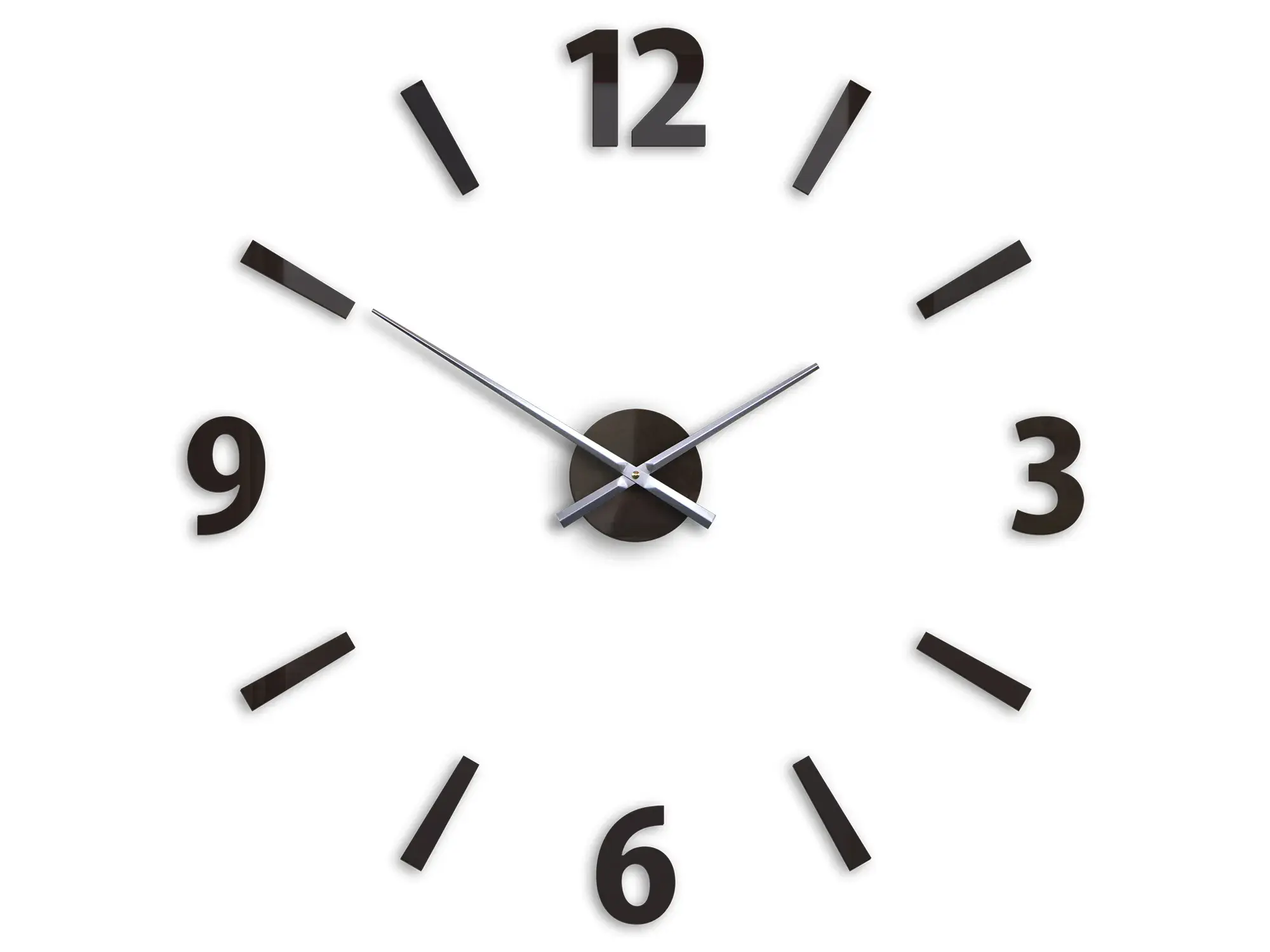 ModernClock 3D nalepovací hodiny Klaus wenge