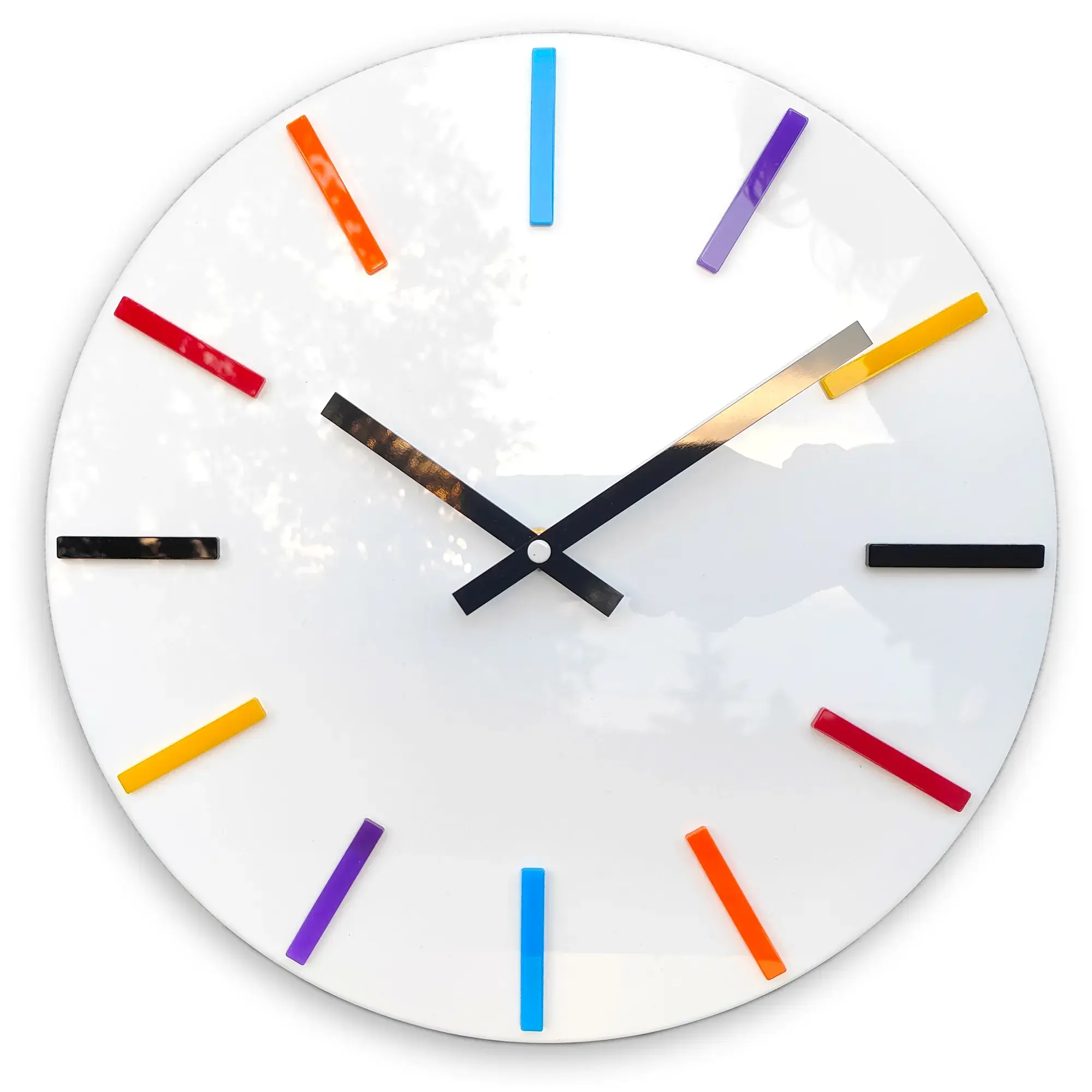 ModernClock Nástěnné hodiny Colorfull 32 cm bílé/barevné