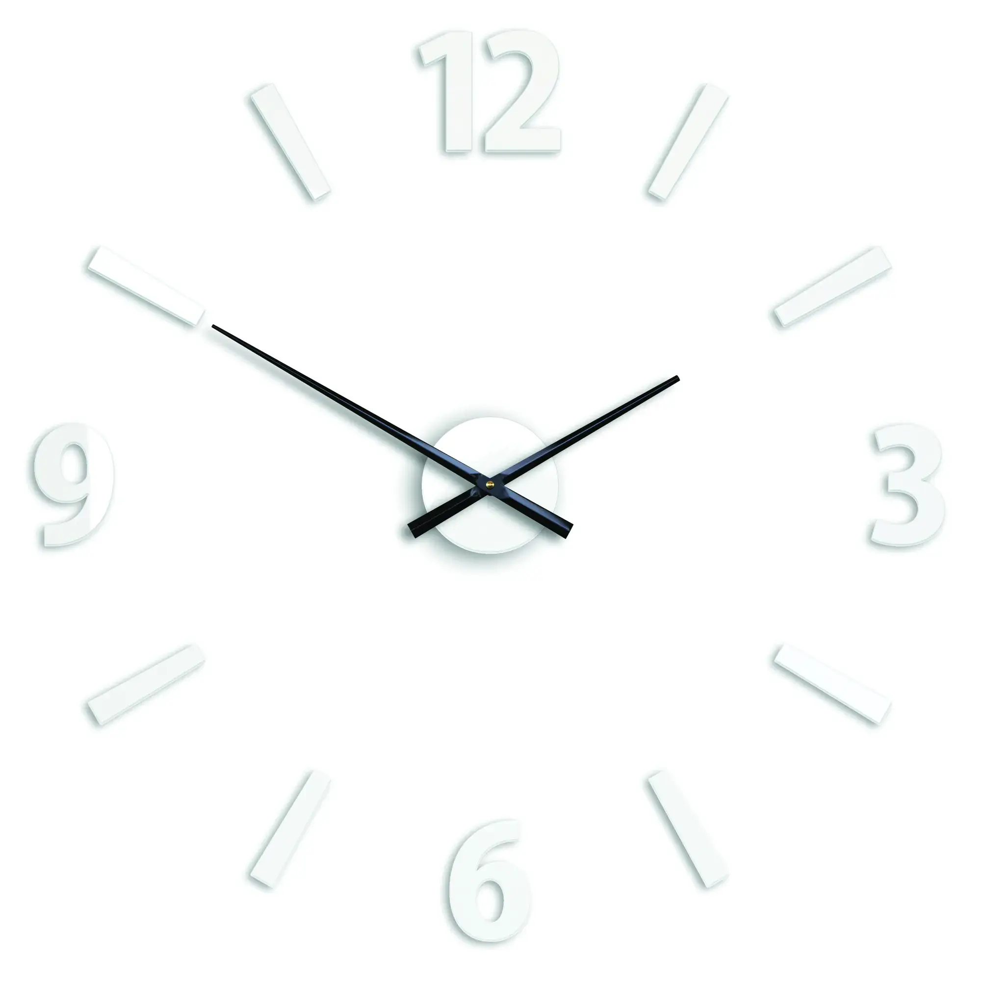 ModernClock 3D nalepovací hodiny Klaus bílé