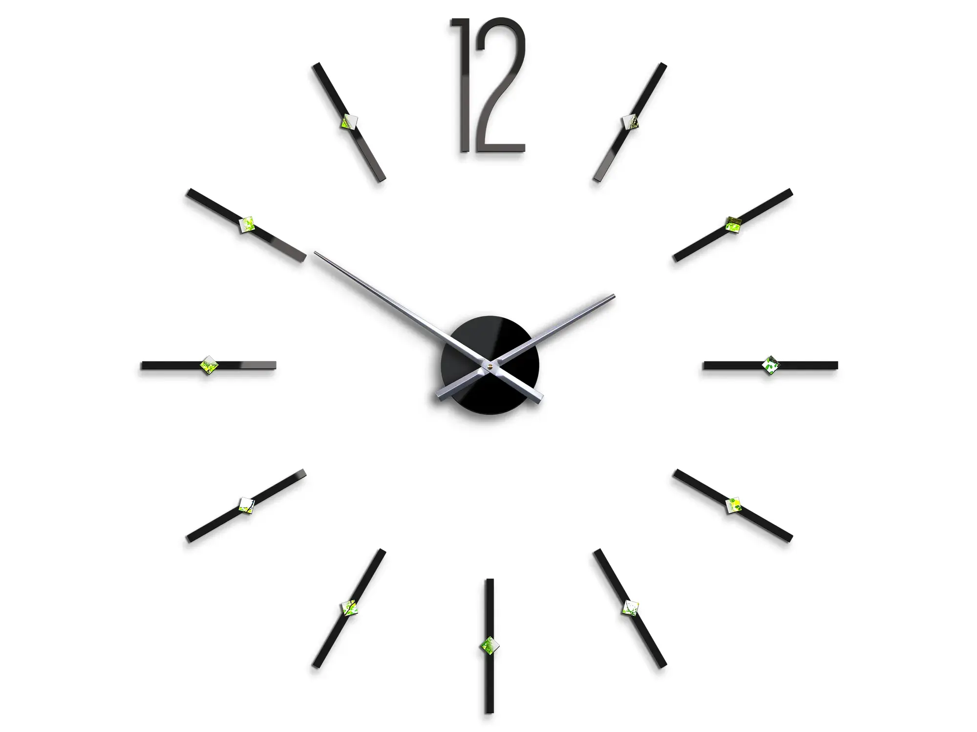 ModernClock 3D nalepovací hodiny Sofia černé