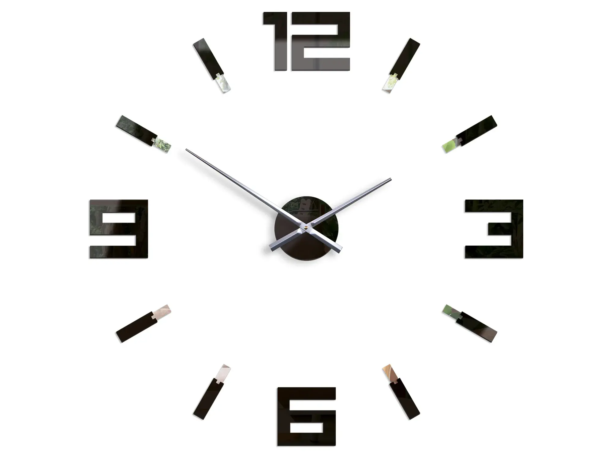 ModernClock 3D nalepovací hodiny Blink černé