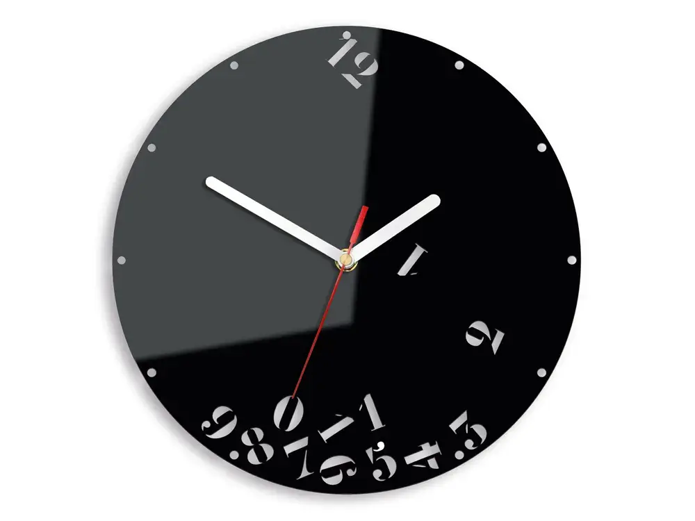 ModernClock Nástěnné hodiny Numbers 30 cm černé