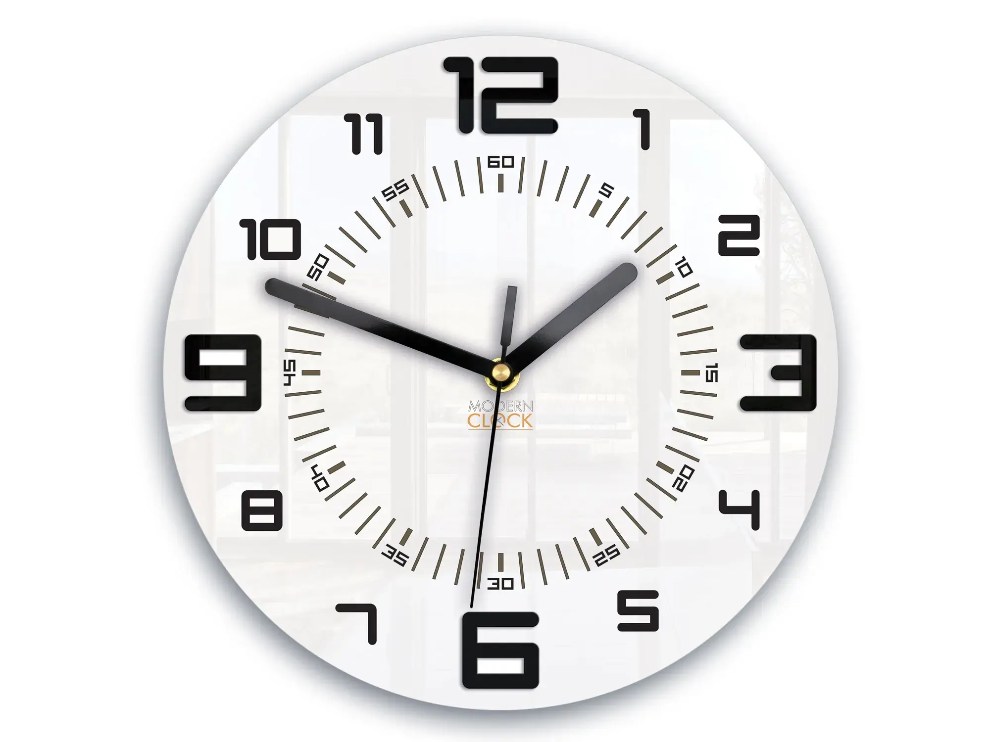 ModernClock Nástěnné hodiny Armando 28 cm černé/bílé