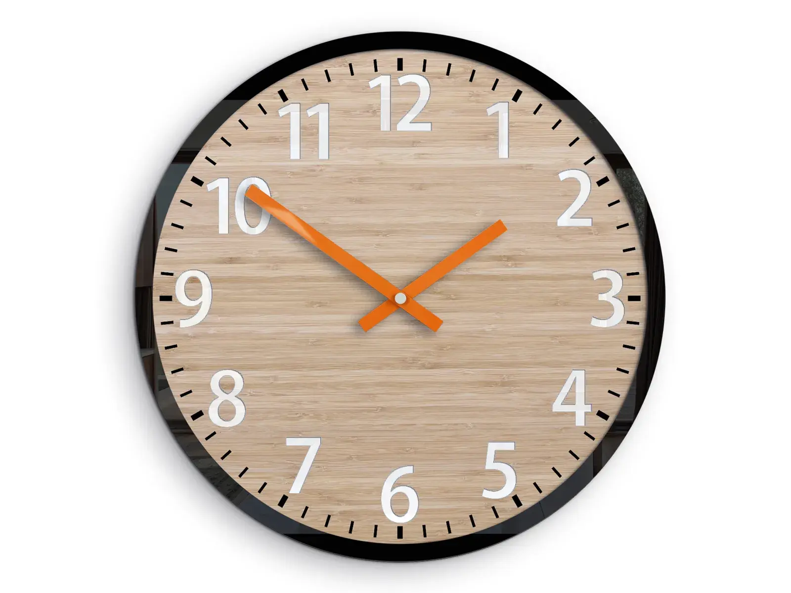 ModernClock Nástěnné hodiny Karina hnědé