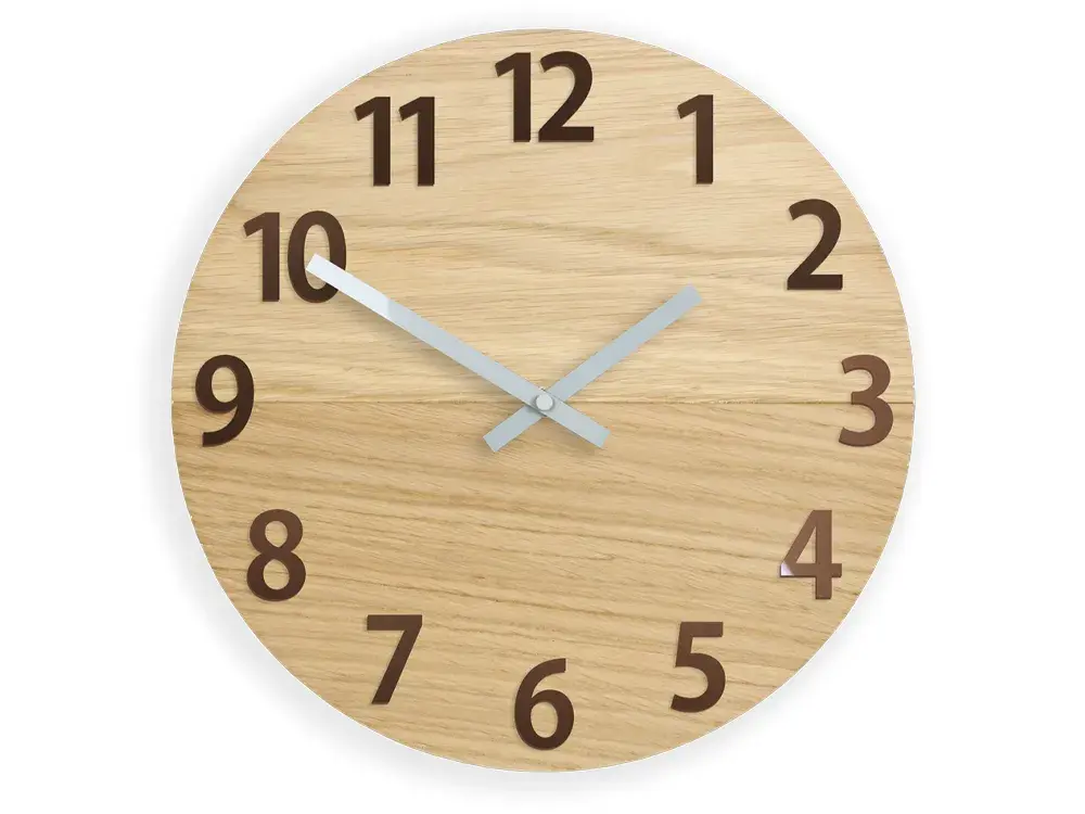 ModernClock Nástěnné hodiny Amadeus hnědé