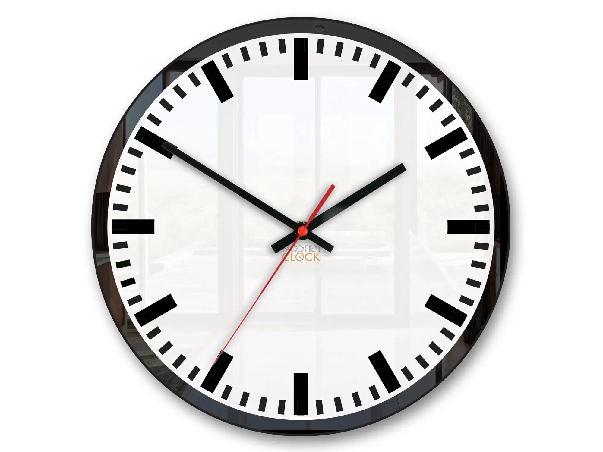 ModernClock Nástěnné hodiny Lilibet 30 cm černé/bílé