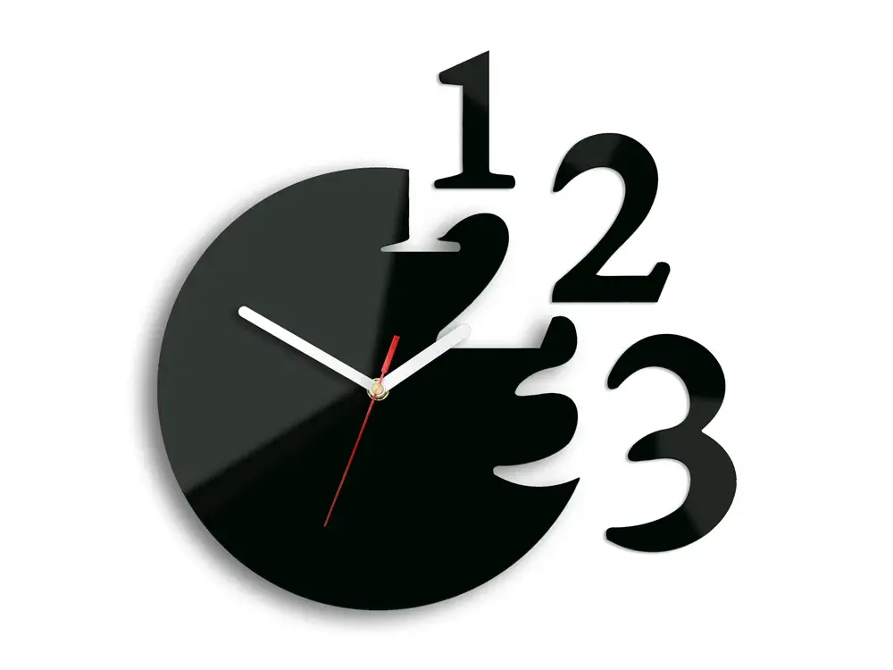 ModernClock Nástěnné hodiny Numero černé