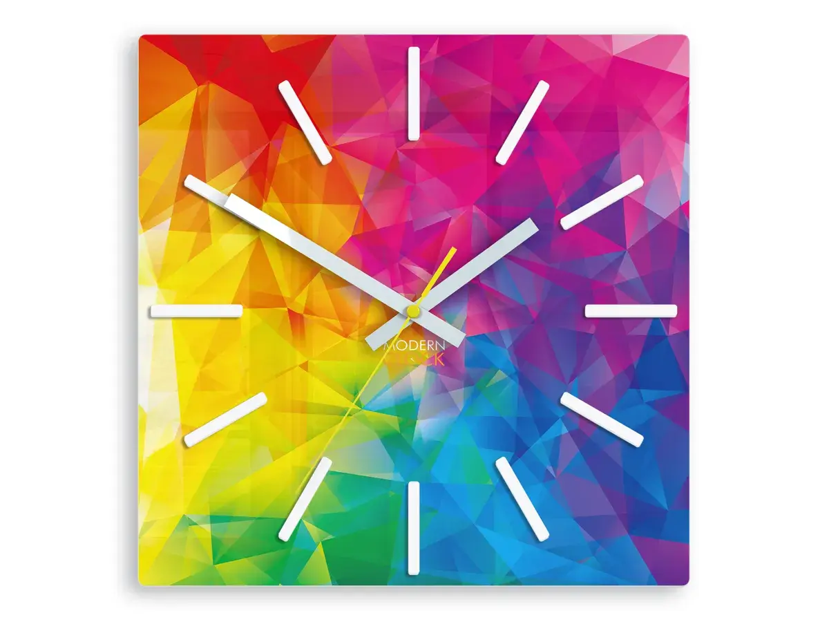 ModernClock Nástěnné hodiny Amazing barevné