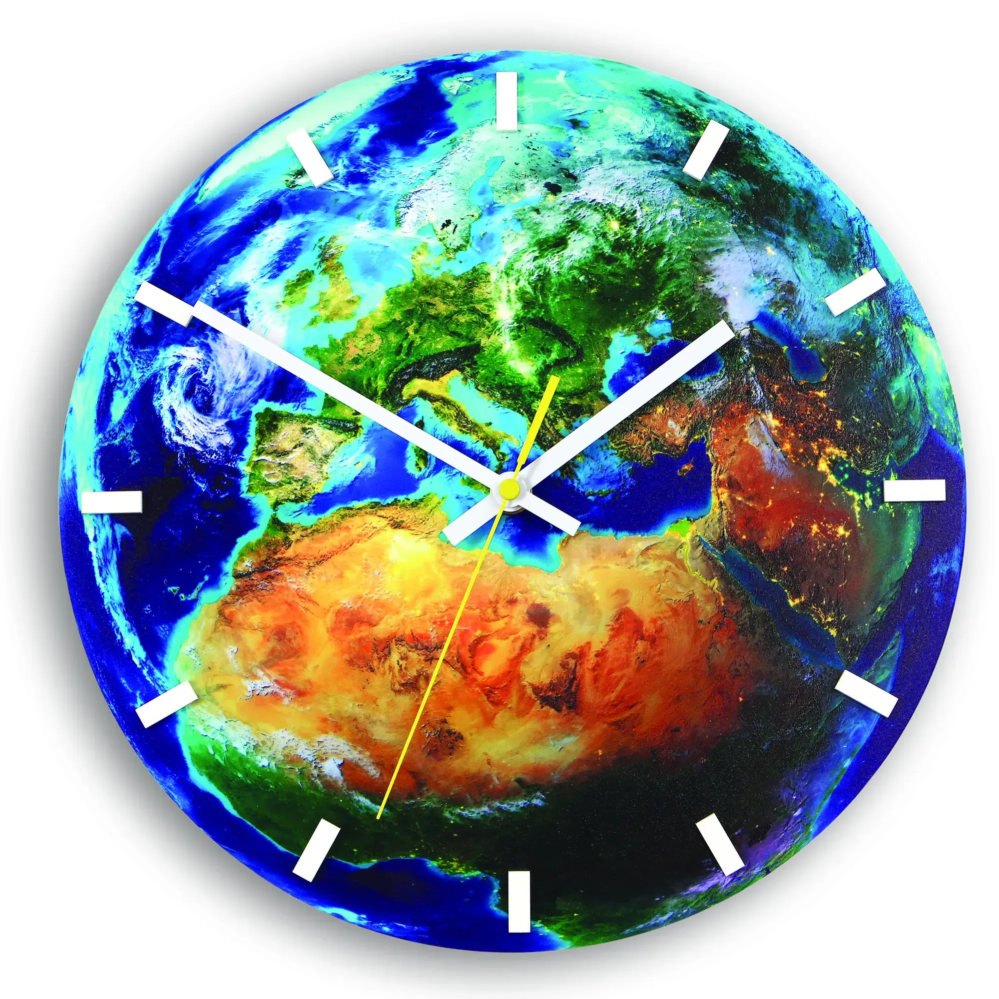 ModernClock Nástěnné hodiny Globe modré