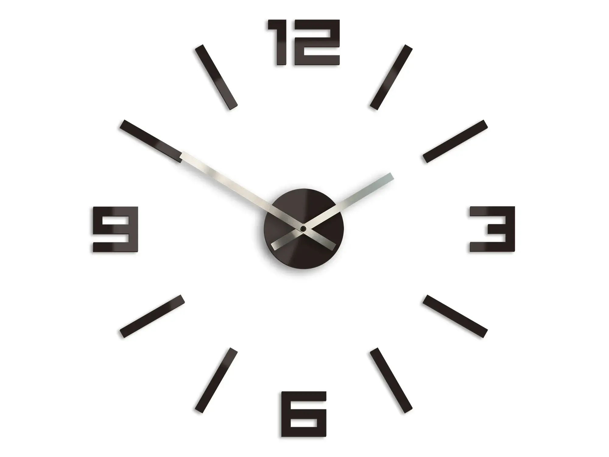 ModernClock 3D nalepovací hodiny Reden Wenge