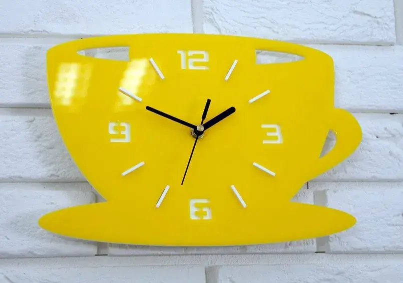 ModernClock Nástěnné hodiny Filiza 33 cm žluté